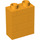 LEGO Bright Light Orange Duplo Brick 1 x 2 x 2 with Brick Wall Pattern (25550)