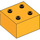 LEGO Orange clair brillant Duplo Brique 2 x 2 (3437 / 89461)