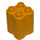 LEGO Bright Light Orange Duplo Brick 2 x 2 x 2 with Wavy Sides (31061)