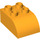 LEGO Bright Light Orange Duplo Brick 2 x 3 with Curved Top (2302)
