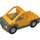 LEGO Bright Light Orange Duplo Car/Truck Base Assembly (47440 / 89608)