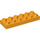 LEGO Bright Light Orange Duplo Plate 2 x 6 (98233)