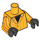 LEGO Helles Licht Orange Eraser Minifig Torso (973 / 88585)