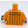 LEGO Bright Light Orange Eraser Minifig Torso (973 / 88585)