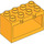 LEGO Helles Licht Orange Rahmen 2 x 4 x 2 mit Scharnier ohne Löcher in der Basis (18806)