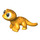 LEGO Helder Lichtoranje Gecko met Oranje (101304)