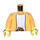 LEGO Leuchtendes helles Orange Mädchen im Bright Licht Orange Jacke Minifigur Torso (973 / 76382)