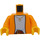 LEGO Bright Light Orange Girl in Bright Light Orange Jacket Minifig Torso (973 / 76382)