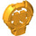 LEGO Orange clair brillant H Icon avec Coller 3.2 (92199)