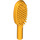 LEGO Klar Ljus Orange Hairbrush med kort handtag (10 mm) (3852)