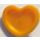 LEGO Bright Light Orange Heart with Small Pin