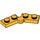 LEGO Orange clair brillant Charnière assiette 1 x 4 (1927 / 19954)