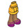 LEGO Helles Licht Orange Hüfte mit Kurz Doppelt Layered Skirt mit Purple shoes (92818)
