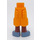 LEGO Bright Light Orange Hip with Shorts with Cargo Pockets with Sand Blue shoes (2268)