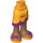 LEGO Orange clair brillant Hanche avec Ondulé Jupe avec Violet Vague et Violet / Orange Sandals (20381)