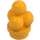 LEGO Leuchtendes helles Orange Eis Scoops (1887 / 6254)