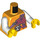 LEGO Naranja claro brillante Izzie Minifigura Torso (973 / 76382)