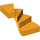 LEGO Helles Licht Orange Links Treppe 6 x 6 x 4 (28466)