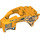 LEGO Orange clair brillant Legends of Chima Fly Roue Cover avec Fangs et Hoses (11110 / 13244)