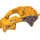 LEGO Orange clair brillant Legends of Chima Fly Roue Cover avec Gold et Dark rouge (11110 / 13242)