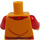 LEGO Bright Light Orange Man in Red Overalls with Chinese Characters Minifig Torso (973 / 76382)