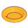 LEGO Bright Light Orange Minifig Dinner Plate (6256)