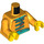 LEGO Leuchtendes helles Orange Minifigur Torso (973 / 76382)