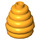 LEGO Bright Light Orange Minifigure Beehive Hat (35574)