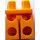 LEGO Bright Light Orange Minifigure Hips and Legs with Brown Kneepads and Yellow Pockets (10279 / 14998)