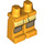 LEGO Orange clair brillant Minifigure Hanches et jambes avec Brown Kneepads et Jaune Pockets (10279 / 14998)