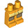 LEGO Orange clair brillant Minifigurine Hanches et jambes avec Marron Kneepads et Jaune Pockets (10279 / 14998)