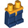 LEGO Orange clair brillant Minifigurine Les hanches avec Dark Bleu Jambes (3815 / 73200)