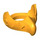 LEGO Helles Licht Orange Minifigure Maske (3156)