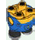 LEGO Helder lichtoranje Minion Body met Feet met Blauw Overalls met Geel logo (67644)