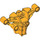 LEGO Orange clair brillant Mistika Chest assiette (61802)