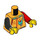 LEGO Bright Light Orange Monkie Kid Minifig Torso (973 / 76382)