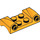 LEGO Bright Light Orange Mudguard Plate 2 x 4 with Headlights and Curved Fenders (93590)