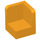 LEGO Orange clair brillant Panneau 1 x 1 Coin avec Coins arrondis (6231)
