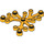 LEGO Orange clair brillant Plante Feuilles 6 x 5 (2417)