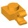 LEGO Helder Lichtoranje Plaat 1 x 1 met Horizontale Klem (Dikke open &#039;O&#039;-clip) (52738 / 61252)