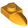 LEGO Helles Licht Orange Platte 1 x 1 mit Zahn (35162 / 49668)