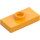 LEGO Leuchtendes helles Orange Platte 1 x 2 mit 1 Noppe (mit Nut und unterem Noppenhalter) (15573 / 78823)