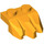 LEGO Helder Lichtoranje Plaat 1 x 2 met 3 Steen Claws (27261)