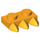 LEGO Orange clair brillant assiette 1 x 2 avec 3 Les dents (15208)