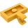 LEGO Helder Lichtoranje Plaat 1 x 2 met Horizontale Klem (11476 / 65458)
