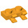 LEGO Helder Lichtoranje Plaat 1 x 2 met Horizontaal Clips (Open &#039;O&#039;-clips) (49563 / 60470)