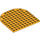 LEGO Lysorange Plade 10 x 10 Halvt Cirkel (80031)