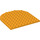 LEGO Bright Light Orange Plate 10 x 10 Half Circle (80031)
