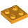 LEGO Helder Lichtoranje Plaat 2 x 2 (3022 / 94148)
