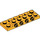 LEGO Bright Light Orange Plate 2 x 6 x 0.7 with 4 Studs on Side (72132 / 87609)